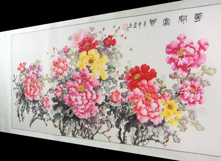 中国写意牡丹画