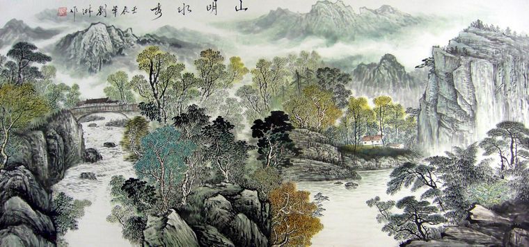 四尺山水画,山水画图片,中国山水画 - 第一字画网 Powered by Hishop 四尺山水画,山水画图片,中国山水画 - 第一字画网 Powered by Hishop