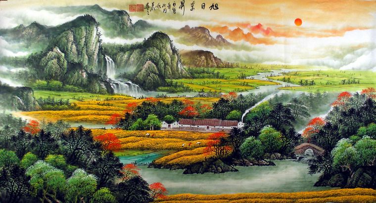 欧式风格的客厅,是指装修风格是欧式的,国画和书法作品是中国传统的文化,两者结合起来,挂在欧式风格的客厅,是否能相得益彰? 答案是肯定的,主要主要好一些小细节,是完全能挂出好效果的。客厅挂山水画、牡丹画,或是书法作品都比较合适,选择好大小尺寸合适的作品后,第一字画网装裱完成后,只要在当地配框就能挂上了。其中在配框的时候,可以结合欧式的客厅风格,选欧式的框,或是适合家居风格的框挂上,效果会相当不错。除了上面提到的字画外,荷花图、九鱼图、或是八骏图也可以挂客厅,提供给大家参考一下。(本文由第一字画网首发:htt