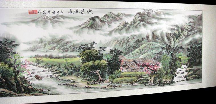 卧室里挂的字画
