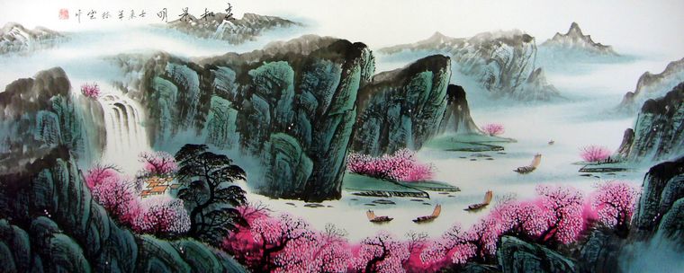 水墨山水风景画