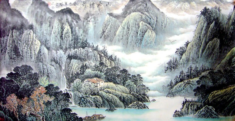 客厅风景山水画