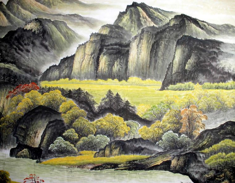 中国水墨山水画