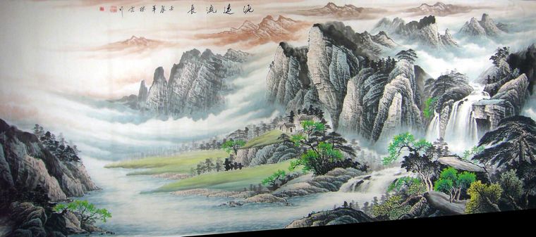 小学生画一幅画,教你学画画,一个人和一幅画 高清图片