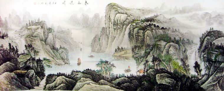 小八尺国画山水画