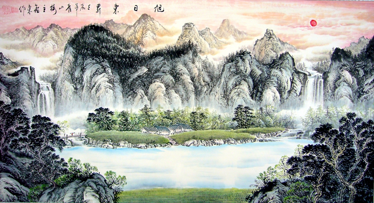 高清泰山画