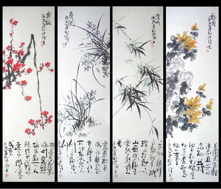 供应梅兰竹菊,名人书画,字画 国画; 国画作品--山水花鸟书法作品都以