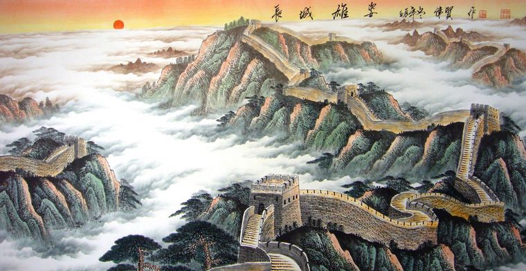 六尺国画长城