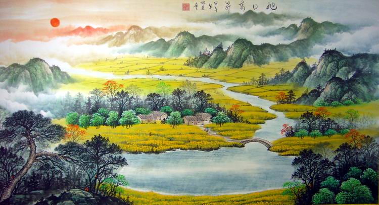 客厅山水画
